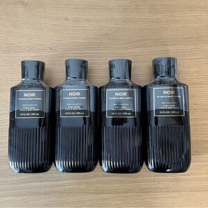 Bath & body works 4x noir mens fragrance face & body wash shower gel
